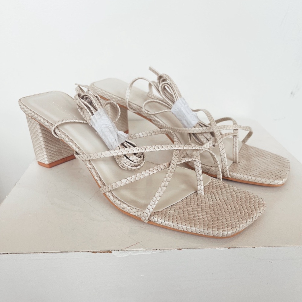 Strappy Python Heel